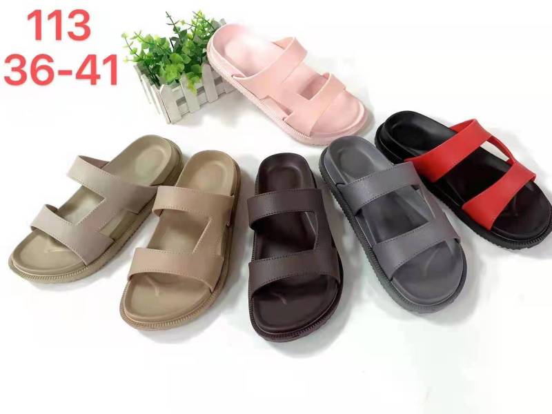 PU strap women slippers
