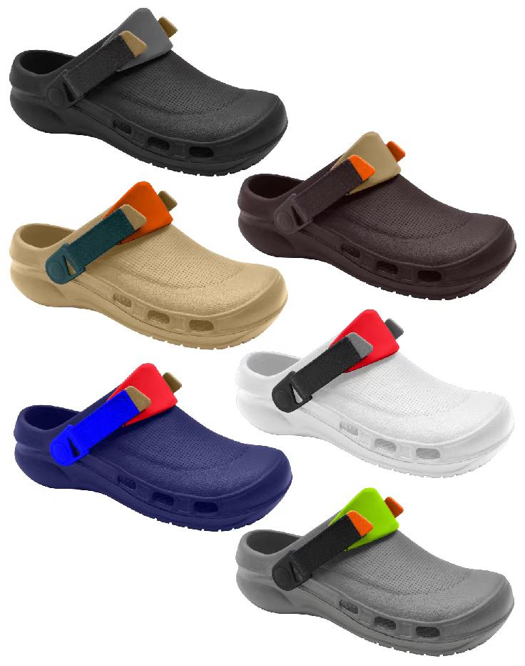 Special strap eva clogs colorful
