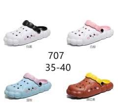Cute double color eva clogs