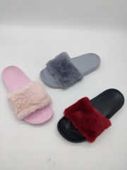 Open Toe House Shoes Indoor Outdoor Faux Fur Pluppy Designer Slippers