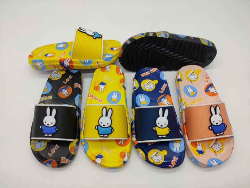 Cute Little Rabbit Children Indoor and Outdoor Flat Slippers