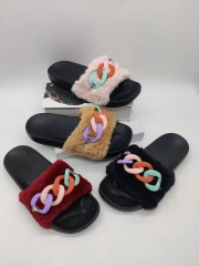 Winter Faux Fur Fashion Warm Women Slippers