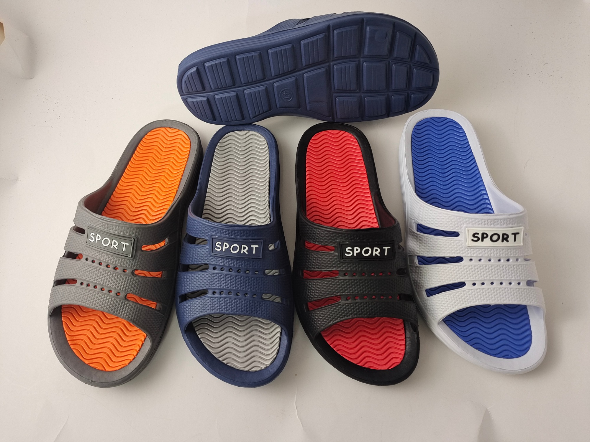 Colorful insole eva men slippers