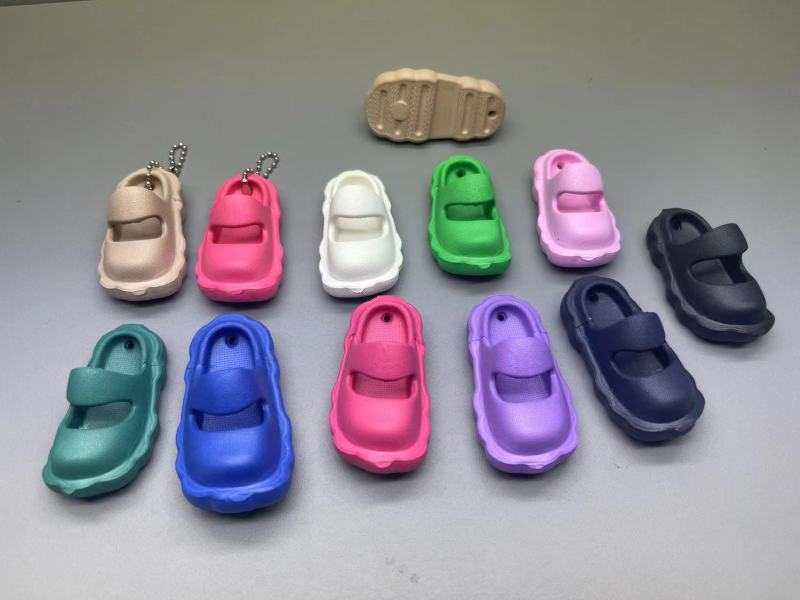 Mini eva shoes key chain