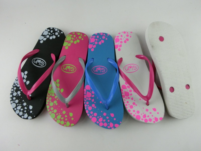 women summer slippers printed custom flip flops