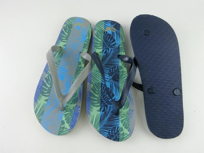 Men Printed Summer Indoor Outdoor Flip Flops