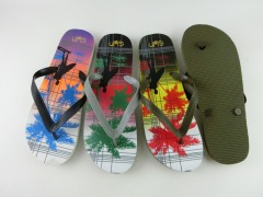 Best Low Price Oem Fancy Design Pe Sole Men Printed Custom Flip Flop