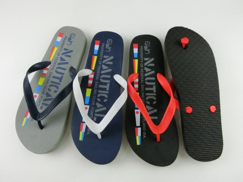 new design wholesale colorful men flip flops