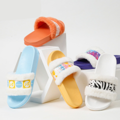 Warm plush eva beauty slippers