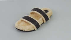 Warm new PU fur slippers