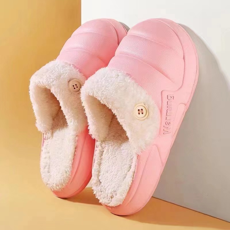 Warm unisex indoor slippers