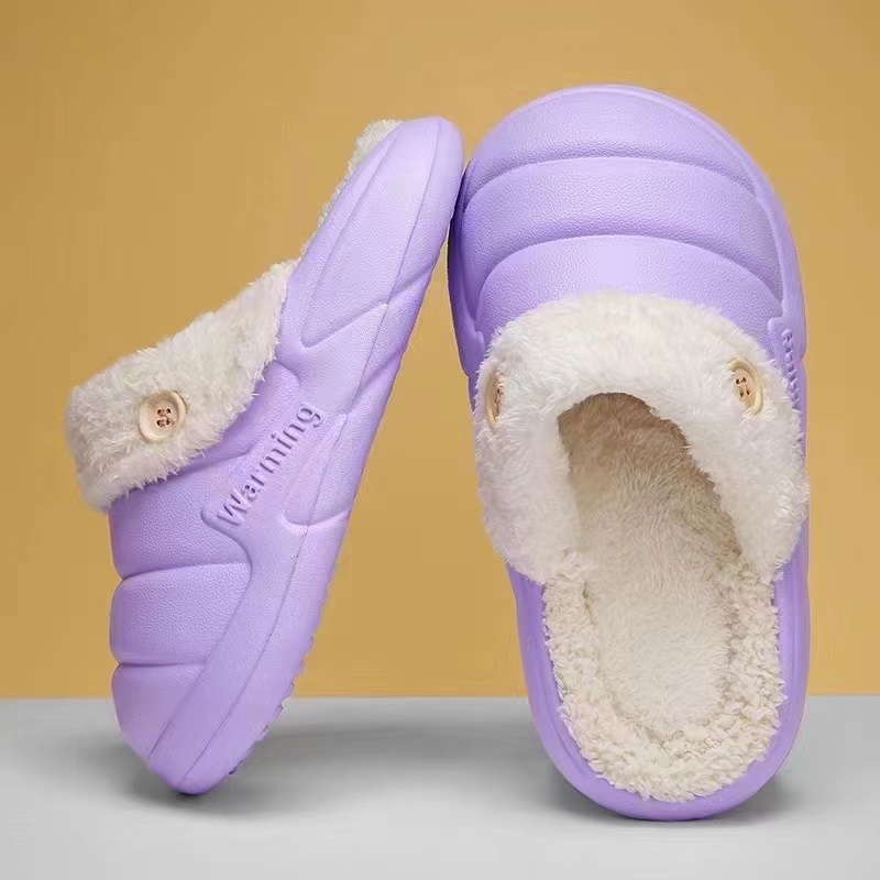 Warm unisex indoor slippers