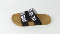 2022 Hot Sale Zebra pattern Two Strap Casual Open Toe Style Slippers