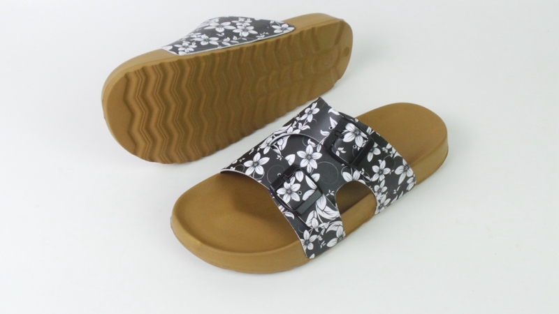 2022 Summer New Casual Floral Prints Two Strap Women Slippers