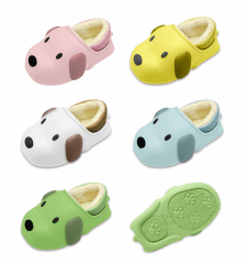 Puppy Cartoon Indoor Cute Warm Comfy Cushioned Thick Sole Anti slip Slippers