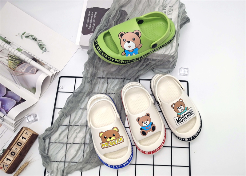 Summer New Little Bear Cartoon Children's Anti slip Slippers