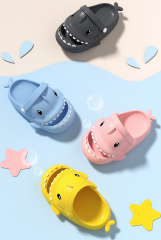 Latest Design Cute Cartoon Shark Indoor and Outdoor Anti slip Children's Slippers