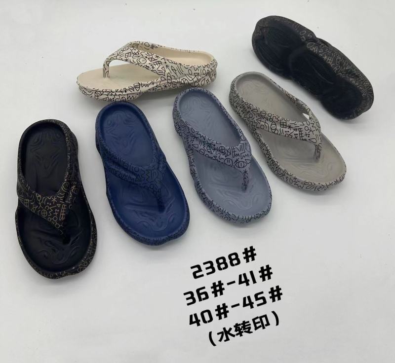 EVA Fashion style non-slip sandal for Men customizable water-printing Stylish flip-flop