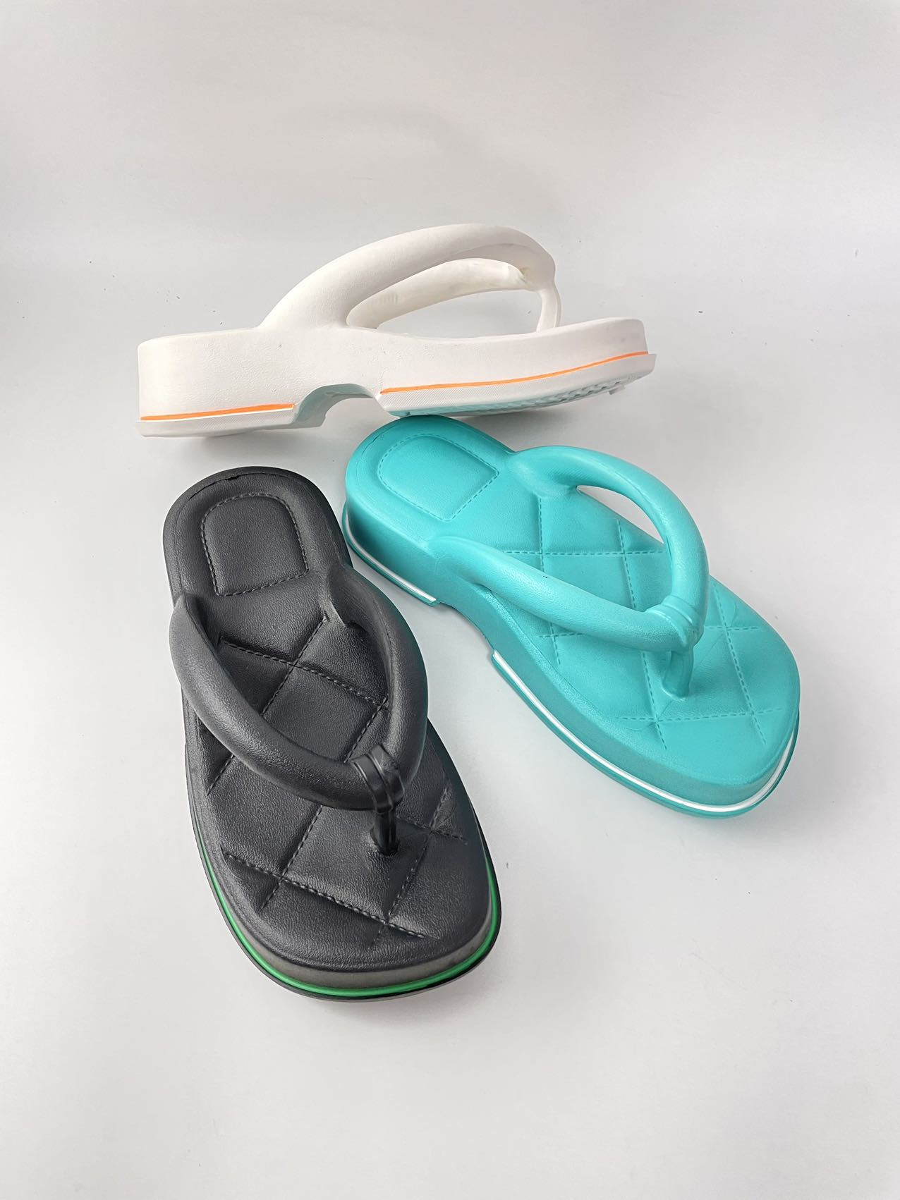 Japanese Geta Style Designed Thick soled Slides Flip-Flops Summer Slippers Anti-slide Beach Shoes