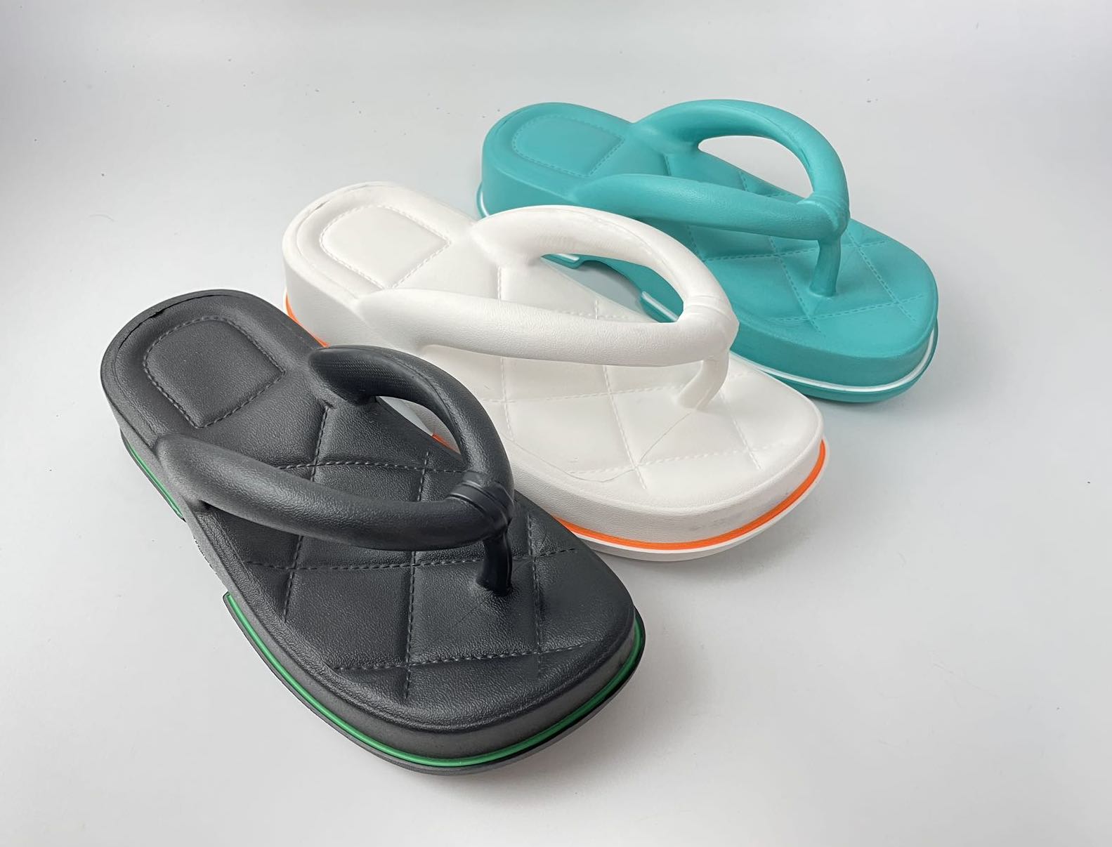 Japanese Geta Style Designed Thick soled Slides Flip-Flops Summer Slippers Anti-slide Beach Shoes