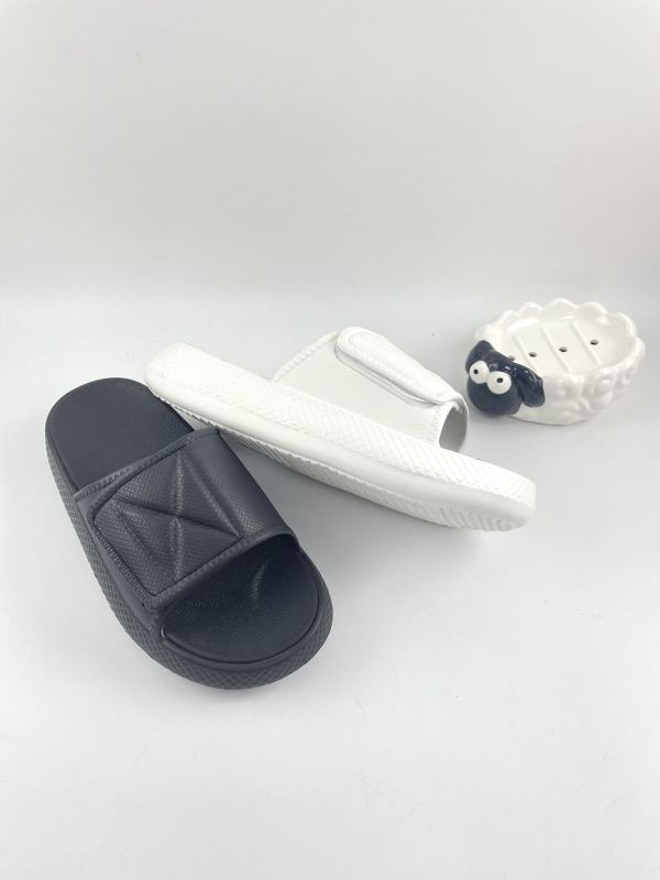 Thick Sole Premium Quality Cushion Slide Adjustable Velcro Slipper with Super Soft and Bouncy Soles