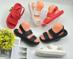 Boys and girls EVA sandals lightweight candy color anti slip summer sandals open toe Velcro