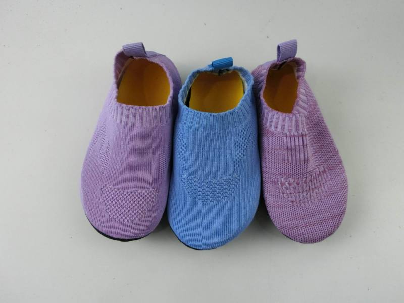 Unisex Baby Shoes Toddler First Walker Baby Girl Kids Soft Rubber Sole Baby Shoe Knit Booties Anti-slip
