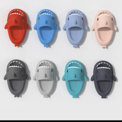 Shark shape adult slippers fashion funny home cute cartoon bathroom slide slippers