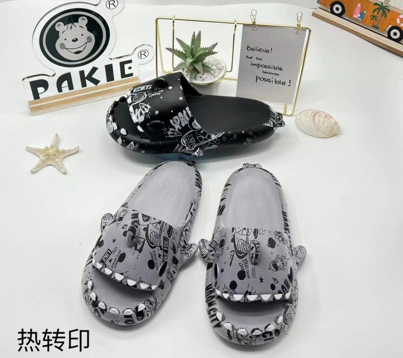 Shark Shape Printed Slippers Women Summer Lovely Indoor Outdoor Men Couples EVA Soft Slippers
