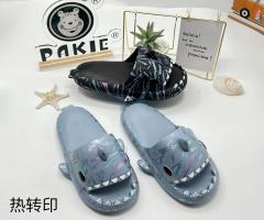 Shark Shape Printed Slippers Women Summer Lovely Indoor Outdoor Men Couples EVA Soft Slippers