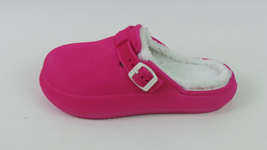 New Arrival Unisex Non-slip Platform Fur Clogs Winter Indoor Keep Warm Clogs Shoe Plush Slippers