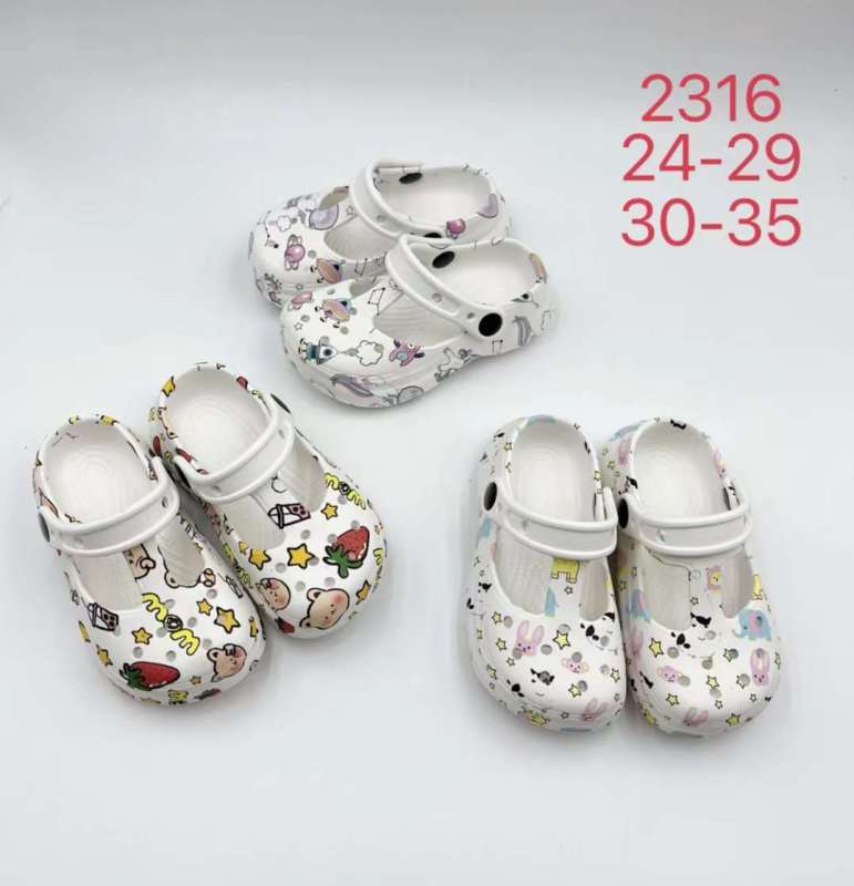 Children clogs multiple colors EVA Sandals Breathable wholesales printing sandals Kids Garden shoes
