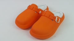 New Arrival Unisex Non-slip Platform Fur Clogs Winter Indoor Keep Warm Clogs Shoe Plush Slippers