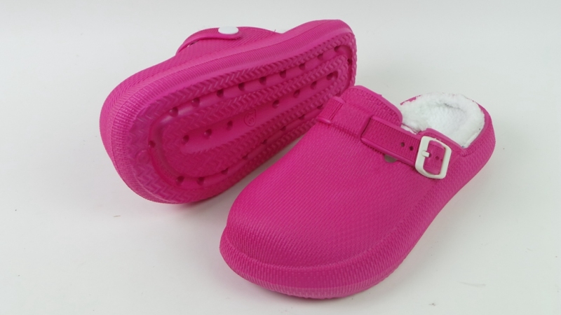 New Arrival Unisex Non-slip Platform Fur Clogs Winter Indoor Keep Warm Clogs Shoe Plush Slippers