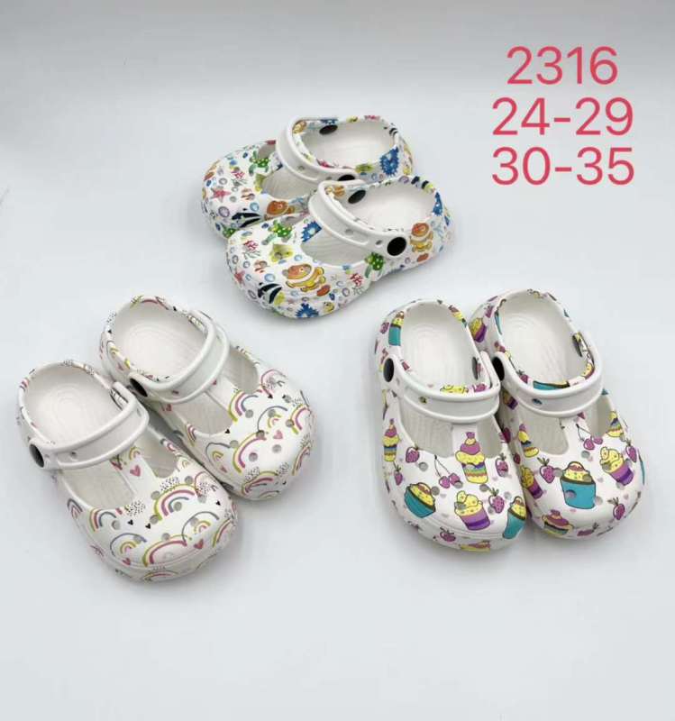 Children clogs multiple colors EVA Sandals Breathable wholesales printing sandals Kids Garden shoes
