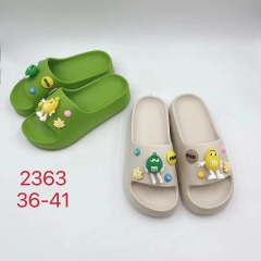 Women Thick Platform Slippers Summer Beach Eva Soft Sole Slide Sandals Cartoon Ladies Anti-slip Slipper