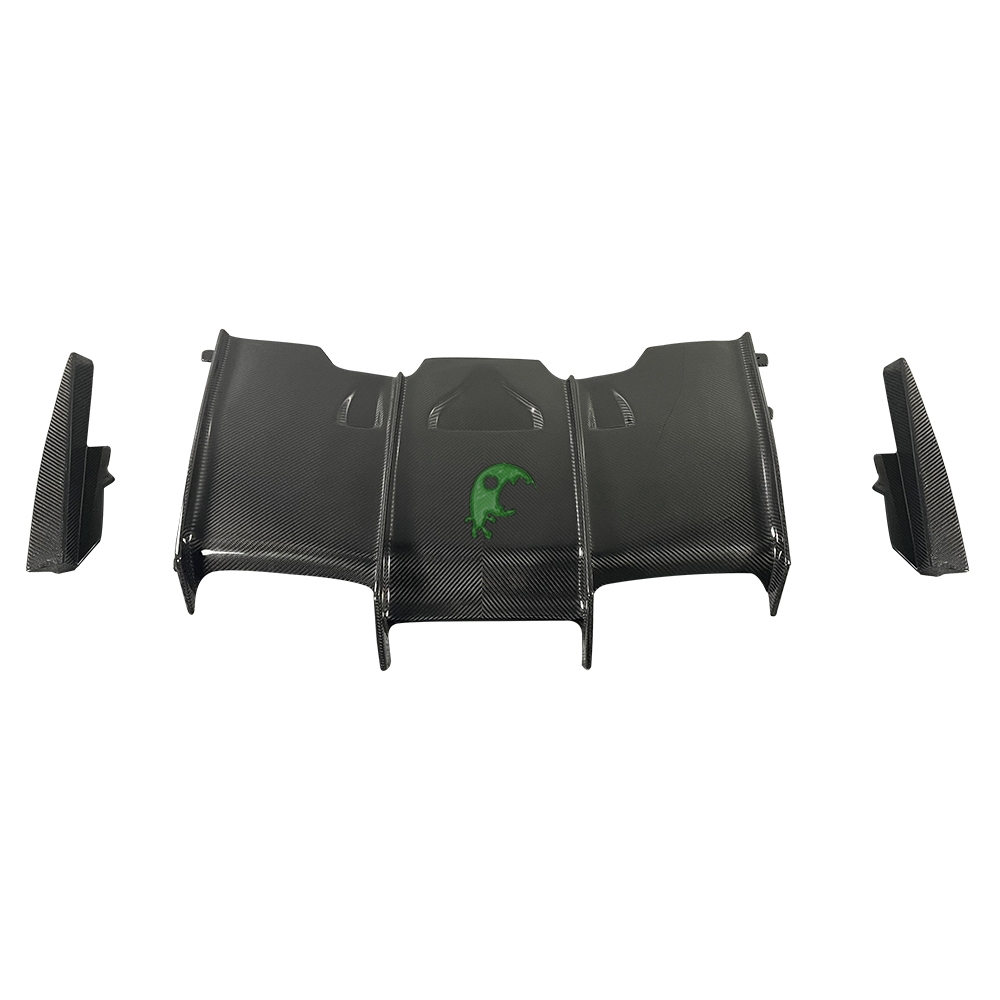 SFA Style Dry Carbon Fiber Rear DIffuser With LED For BMW  F80 F82 F83 M3 M4 2014-2016