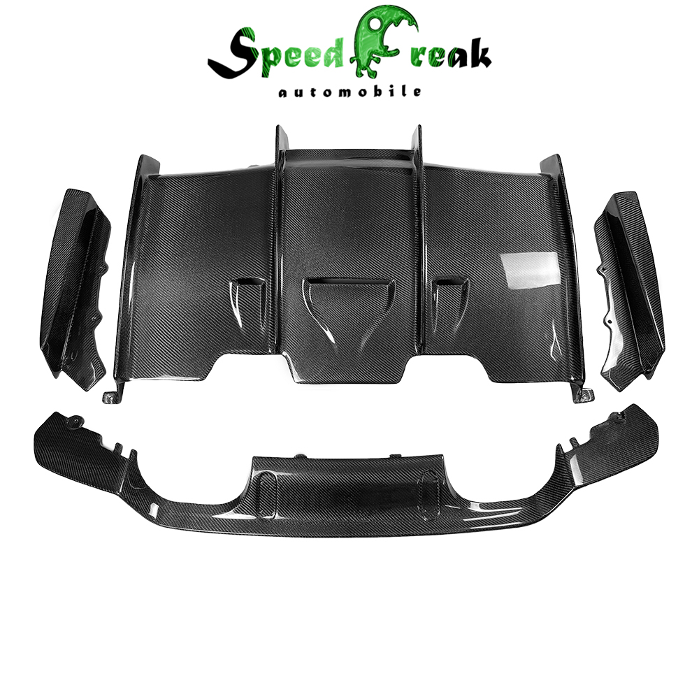 PSM Style Dry Carbon Fiber Rear Diffuser For BMW M3 M4 F80 F82 F83 2014-2016