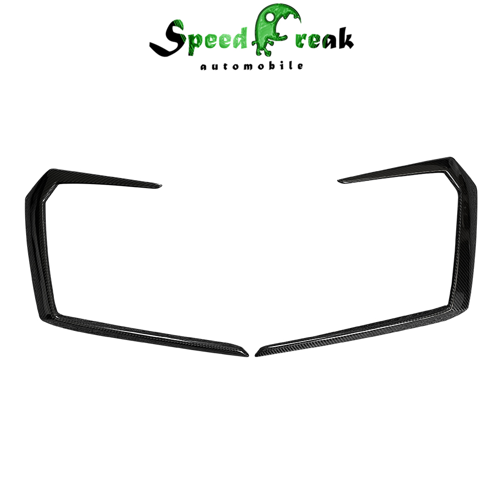 Top Car Style Dry Carbon Fiber Front Bumper Vent Canard For Lamborghini URUS 2018-2019