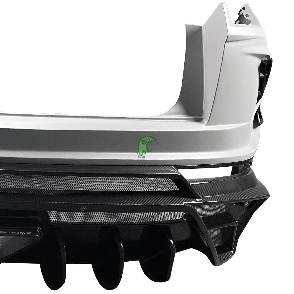 Mansory Style Half Dry Carbon Fiber Rear Bumper For Lamborghini URUS 2018-2020
