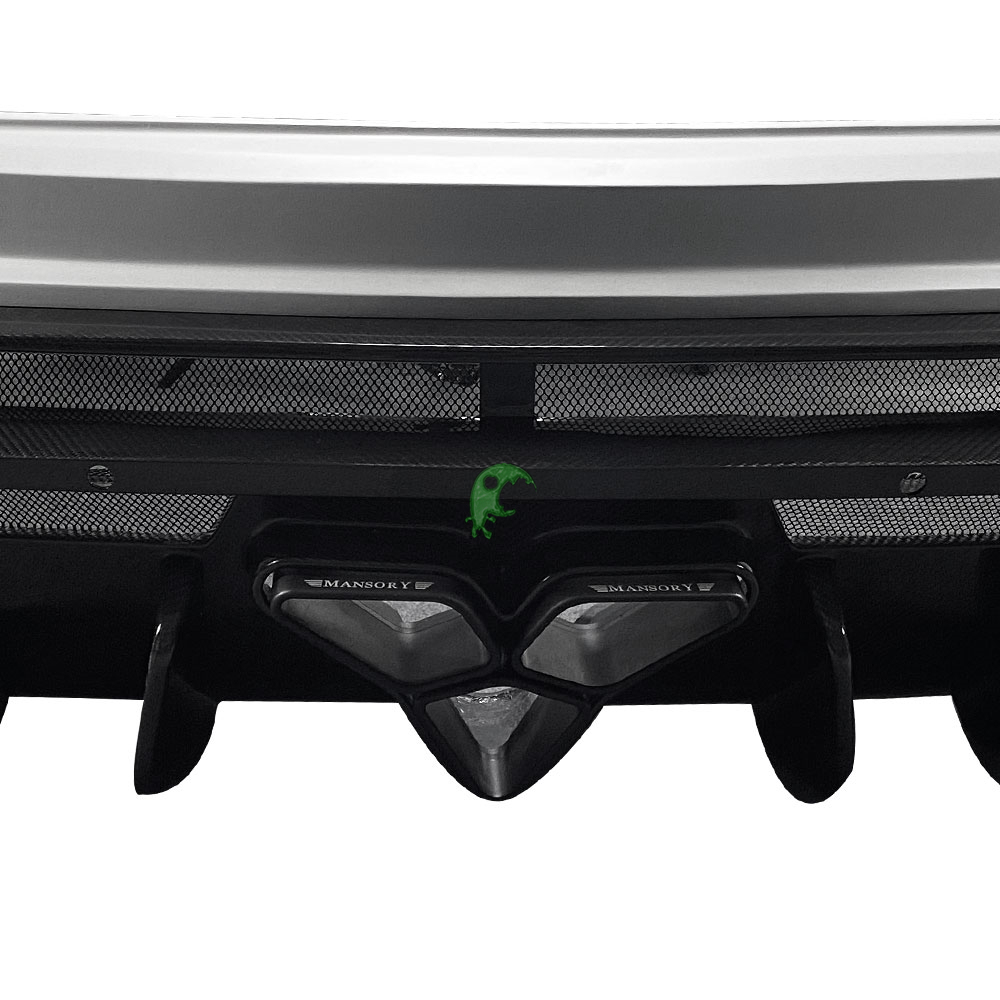 Mansory Style Half Dry Carbon Fiber Rear Bumper For Lamborghini URUS 2018-2020