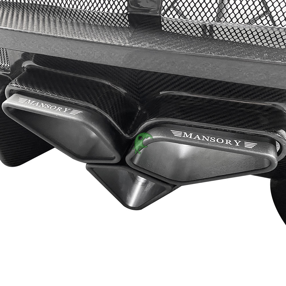 Mansory Style Half Dry Carbon Fiber Rear Bumper For Lamborghini URUS 2018-2020