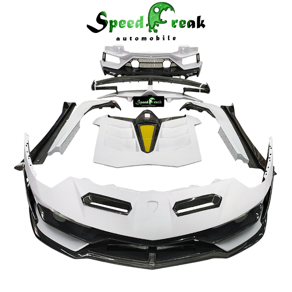 SVJ Style Partial Dry Carbon Fiber Body Kit For Aventador Bodykit LP700-4 Coupe LP720 LP750 2011-2015