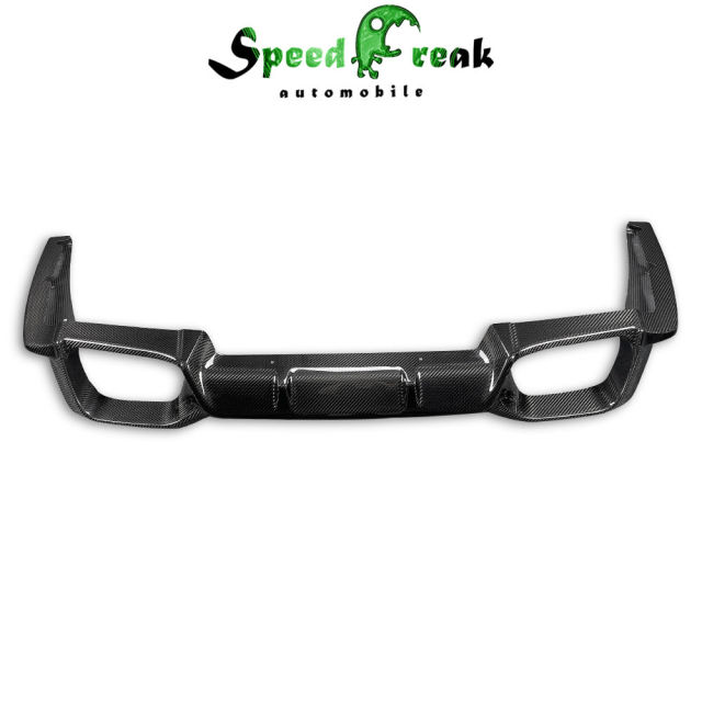 3D Style Dry Carbon Fiber Rear Diffuser  For BMW F98 X4M 2019-2021