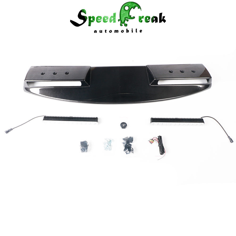 Dry Carbon Fiber Roof Spoiler INCL. Light For Land Rover Defender 2020-2021