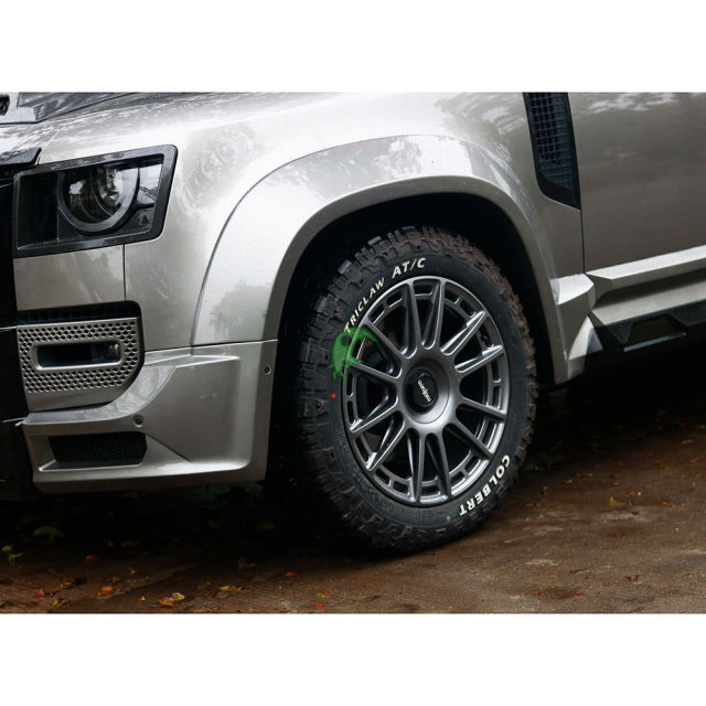 Dry Carbon Fiber Headlight Cover For Land Rover Defender 2020-2021