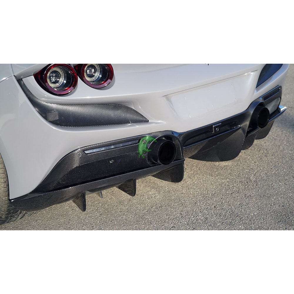 Novitec Style Dry Carbon Fiber Rear Diffuser For Ferrari F8 2020-2022