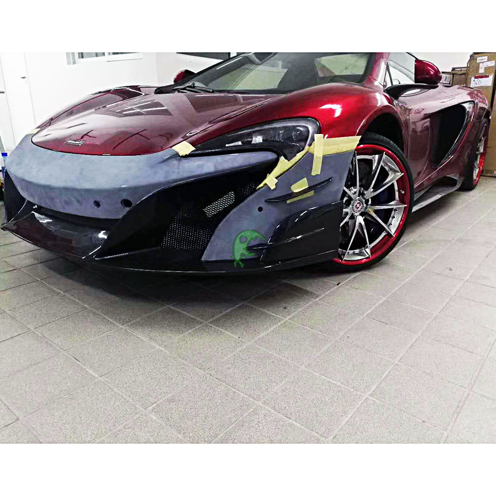 688 Style Half Dry Carbon Fiber Front Bumper For Mclaren MP4-12C 650S 625C