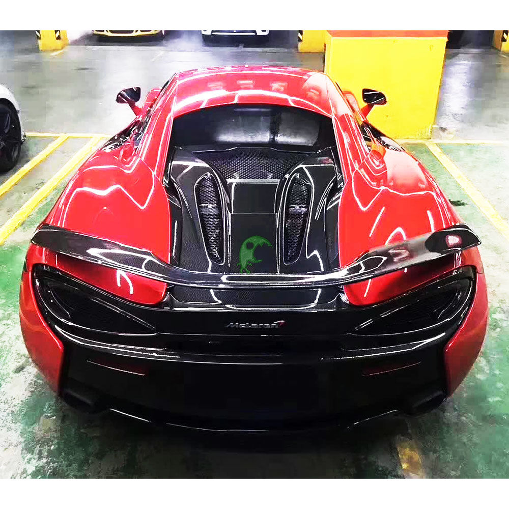 OEM Style Dry Carbon Fiber Rear Engine Hood For Mclaren 540C 570S 2015-2018