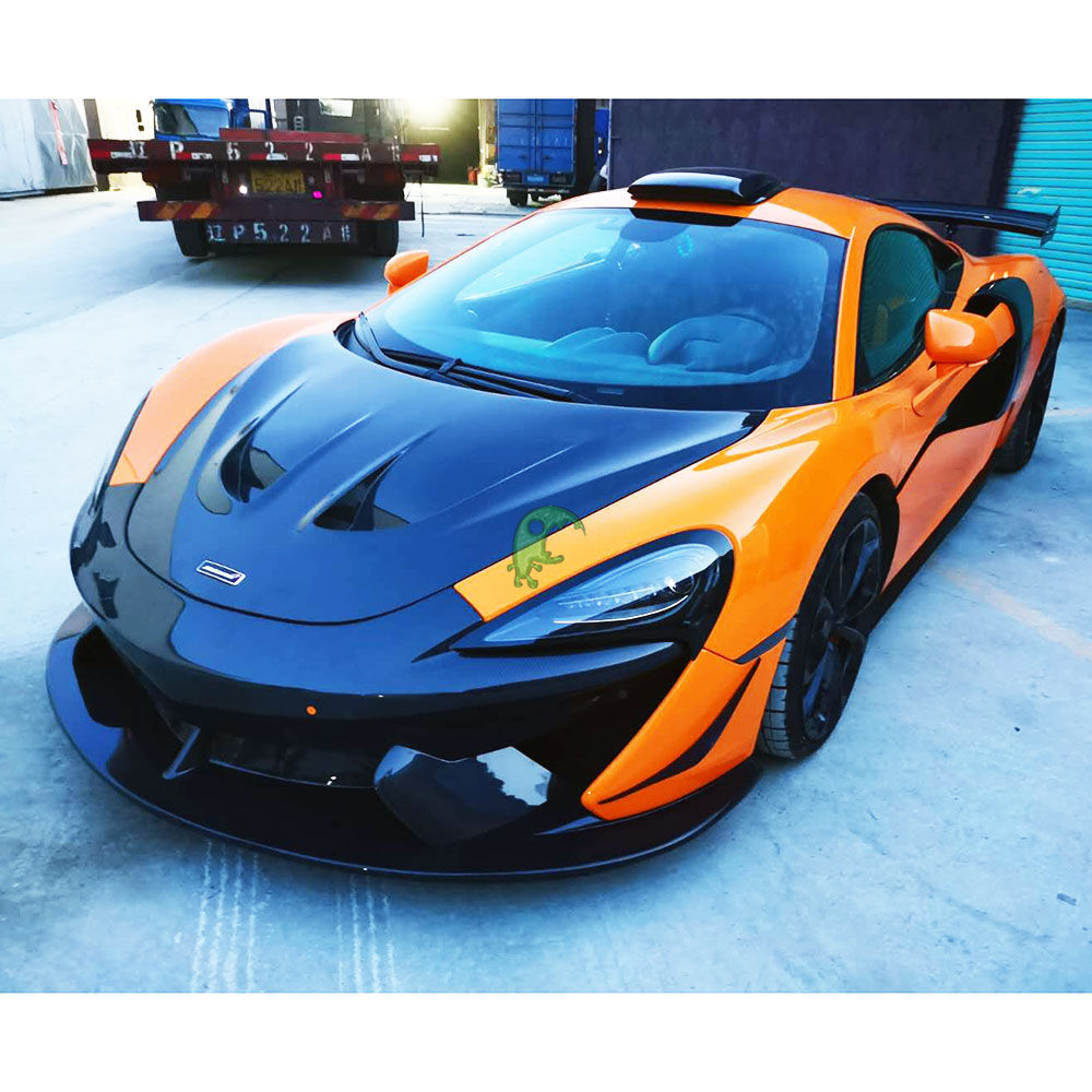GT4 Style Dry Carbon Fiber Front Bumper For Mclaren 540C 570S 570GT 2015-2018
